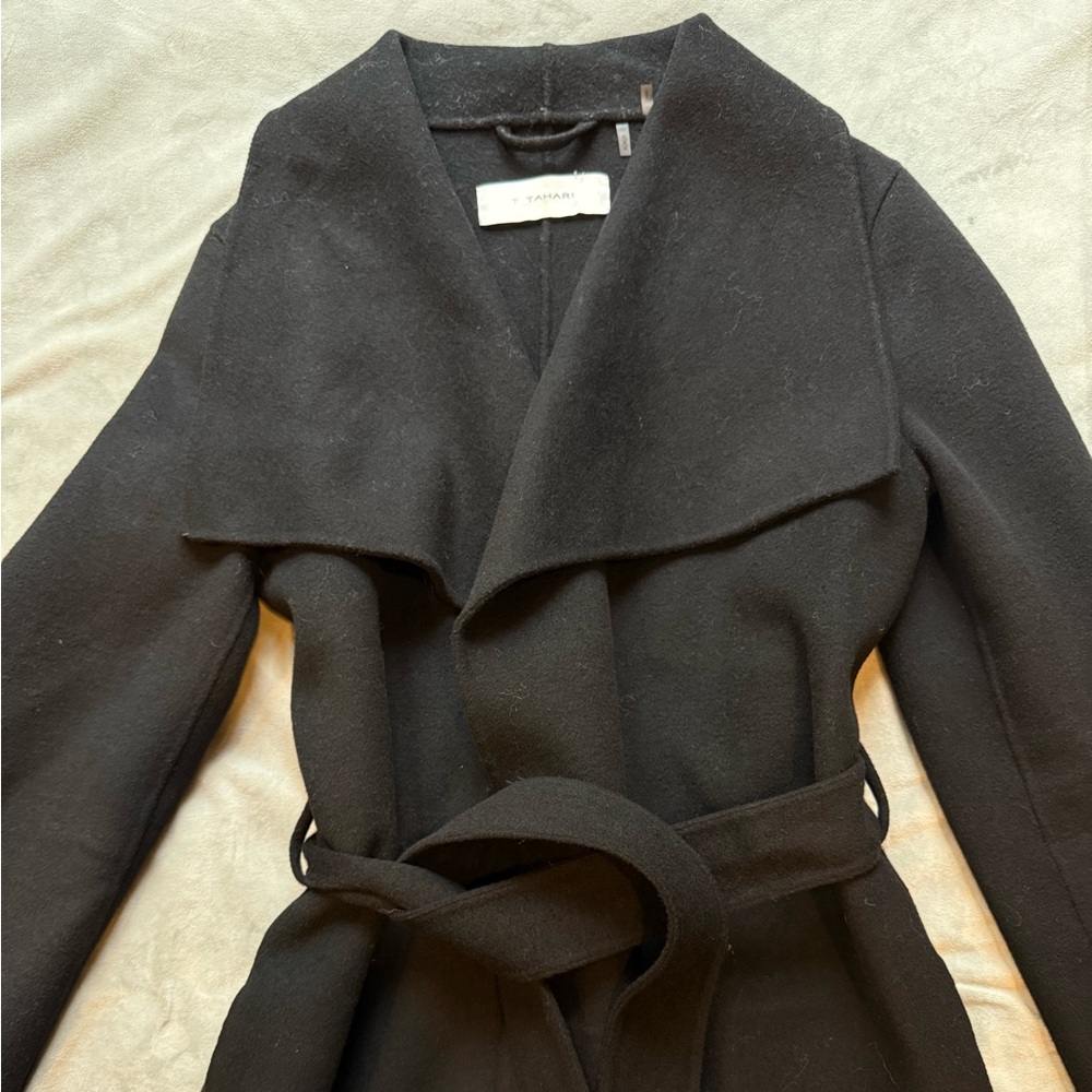 T Tahari Black Women's Coat